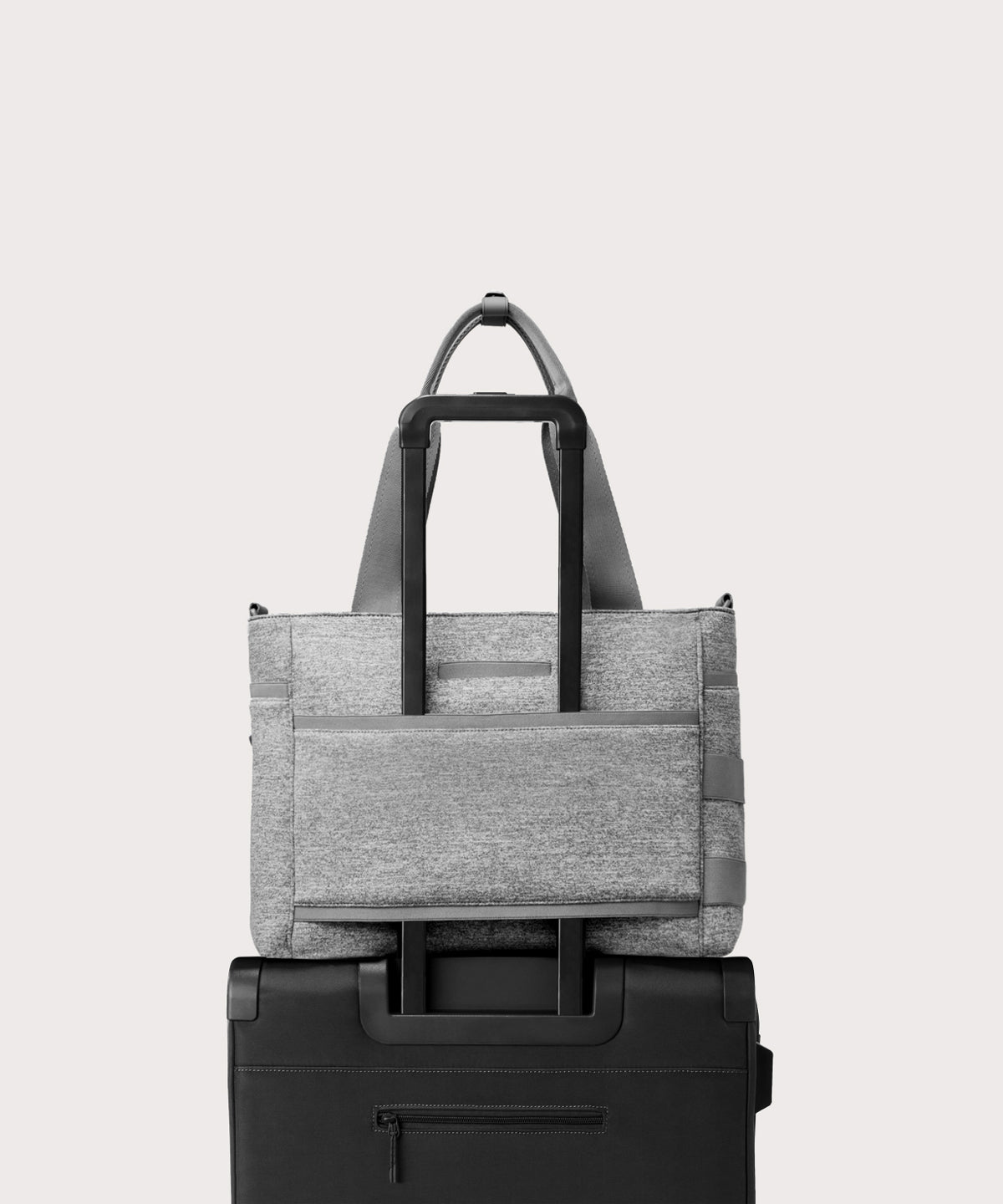 Wade Diaper Tote in Heather Grey