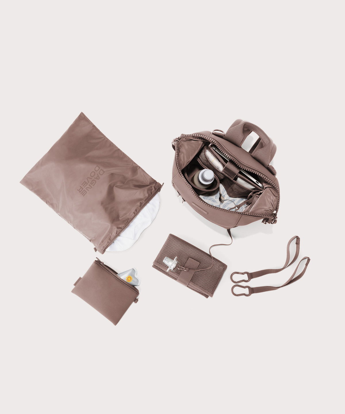 Indi Diaper Backpack in Dune, Small