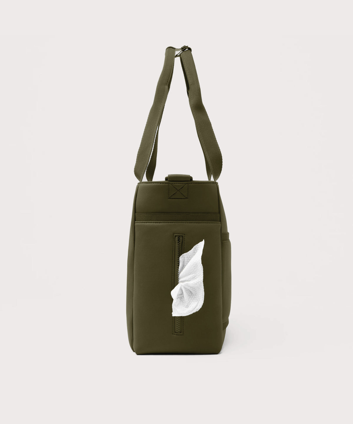 Wade Diaper Tote in Dark Moss